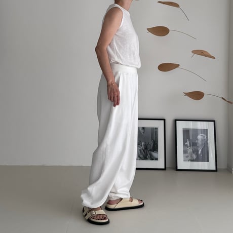 AMERICAN VINTAGE DRY SILKY SWEAT PANTS /WHITE