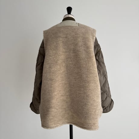 LEYERED QUILTING＆WOOLBOA JUMPER 商品詳細