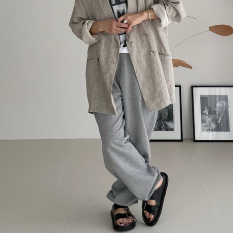 AMERICAN VINTAGE DRY SILKY SWEAT PANTS /GRAY