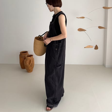 CORDUROY OVERALL  /CHACOAL NAVY