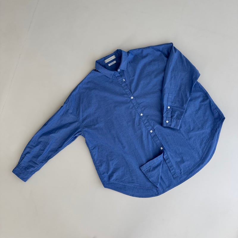 ORGANIC COTTON ROUGH MELLOW SHIRTS/MID SAX | ARGUE