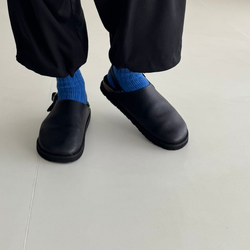 OBLIQUE SABO SHOES / SINGLE LETHER (BLACK) | ARGUE