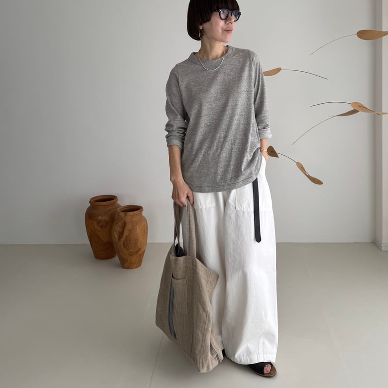 トップス argue/COTTON RELIEF LT COTTON RELIEF LT/GRAY | ARGUE