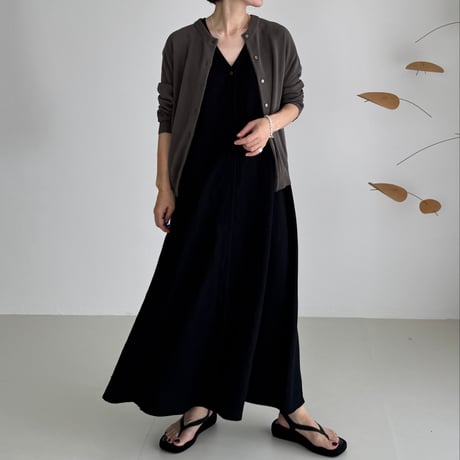 2WAY 90s CARDIGAN  / CHACOAL BROWN