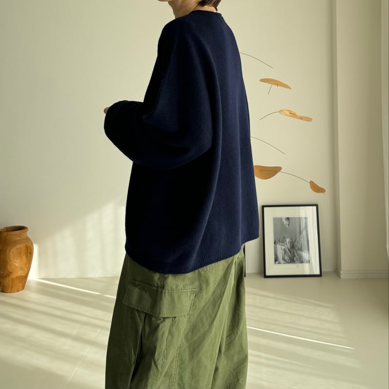 新品】argue WOOL CASHMERE HOLE SWEAT KNIT 新品】argue WOOL CASHMERE HOLE SWEAT KNIT