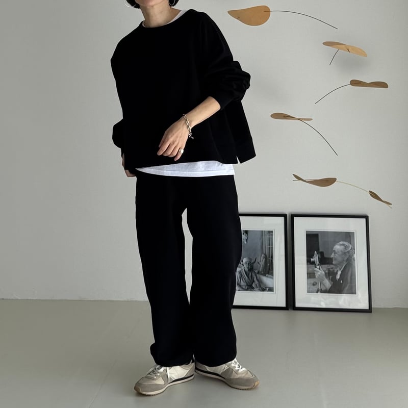 AMERICAN VINTAGE DRY SILKY SWEAT PANTS / BLACK 