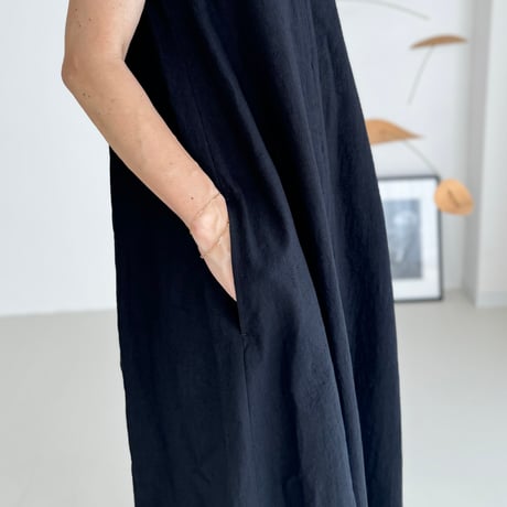 EUROPEAN FRENCH LINEN NUDON V DRESS