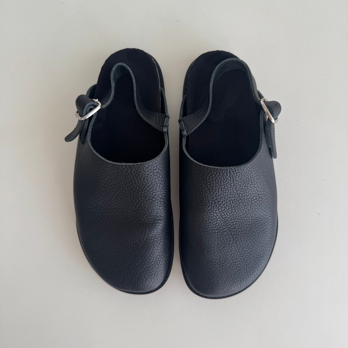 saboです。他の方購入不可です。 OBLIQUE SABO SHOES / SINGLE LETHER (BLACK) | ARGUE