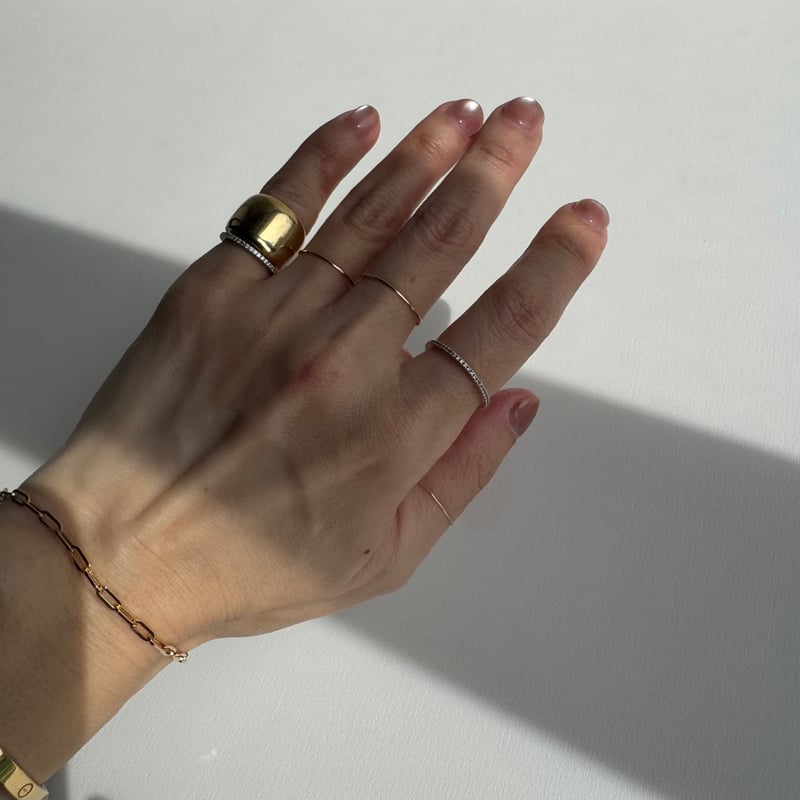 アクセサリー K18 skin ring 14 K18 skin ring | ARGUE