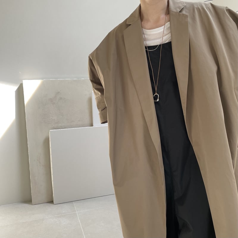 ESSENTIAL WIDE OVER TRENCH COAT/CAMEL BEIGE