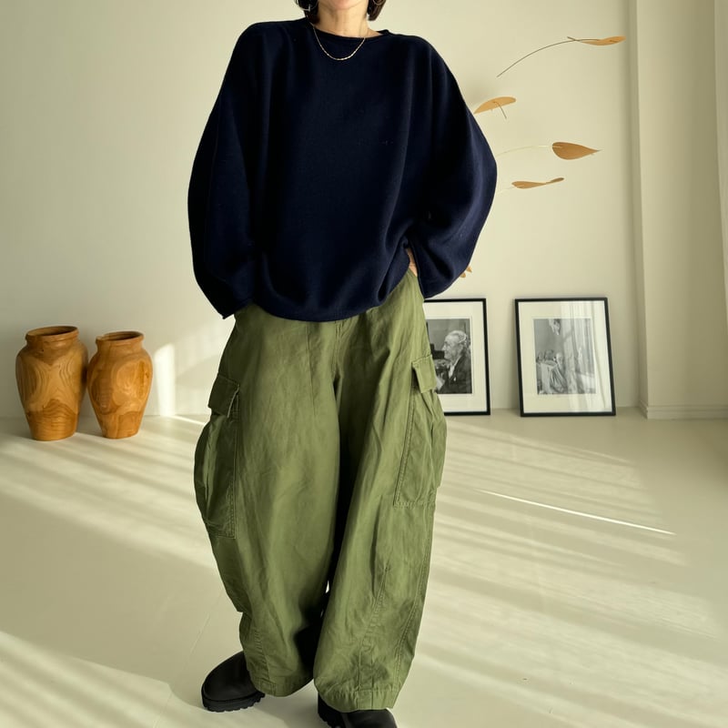新品】argue WOOL CASHMERE HOLE SWEAT KNIT 新品】argue WOOL CASHMERE HOLE SWEAT KNIT