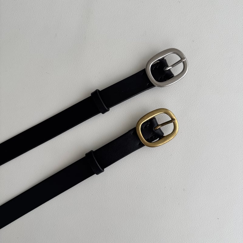 今季argue アーギュー/BUFFY VINTAGE PANTS LONG LETHER BELT/BLACK | ARGUE