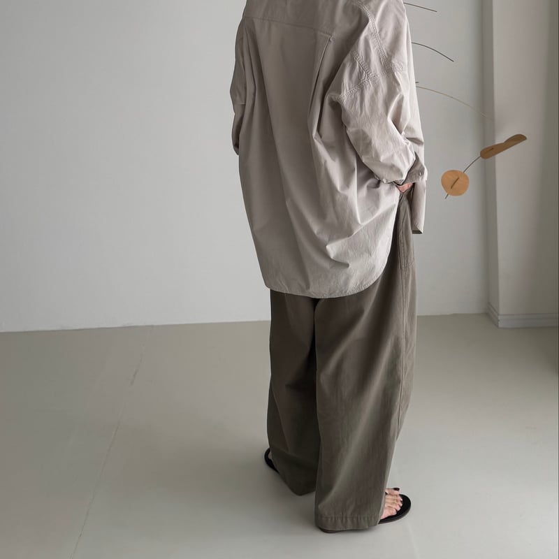 ORGANIC COTTON ROUGH MELLOW SHIRTS/GRAGE | ARGUE
