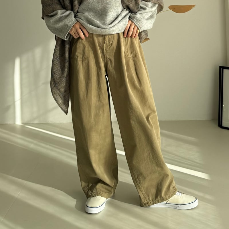 新品ARGUE MOV BAKER PANTS カーキ 新品ARGUE MOV BAKER PANTS カーキ