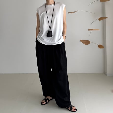 SUVIN GIZA PREMIUM POISE TANK TOP/WHITE