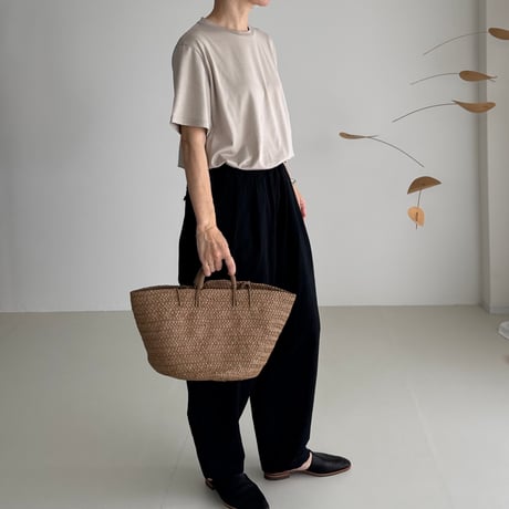SUVIN GIZA PREMIUM POISE T-SHIRTS/NUDE BEIGE