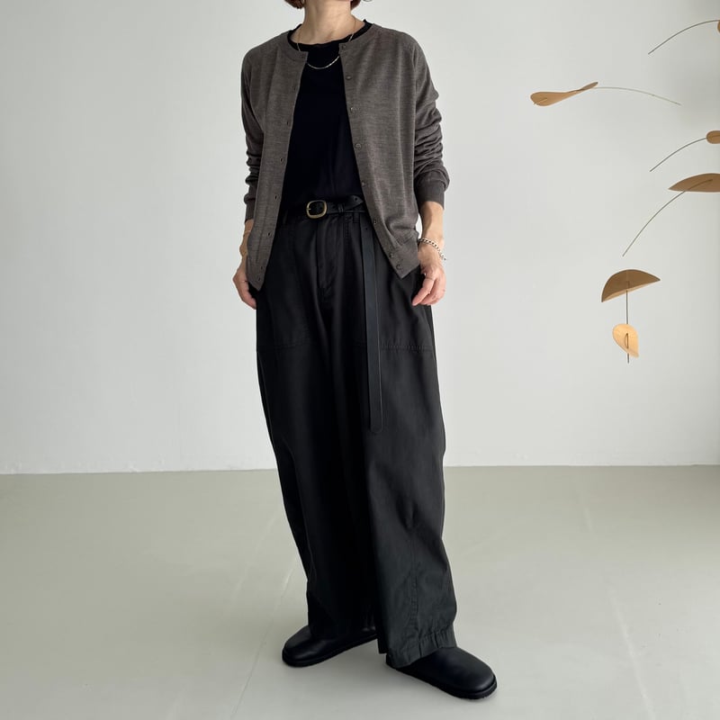 LONG LETHER BELT/BLACK | ARGUE