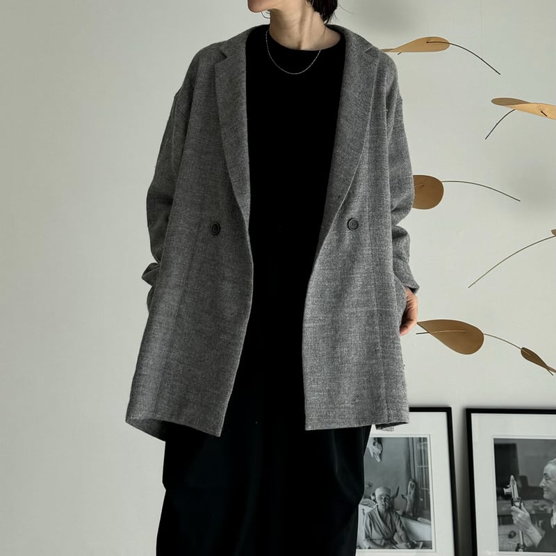 ジャケット・アウター argue SHETLAND WOOL LINEN SOFT TWIST argue/SHETLANDWOOL LINEN SOFTTWISTJACKET