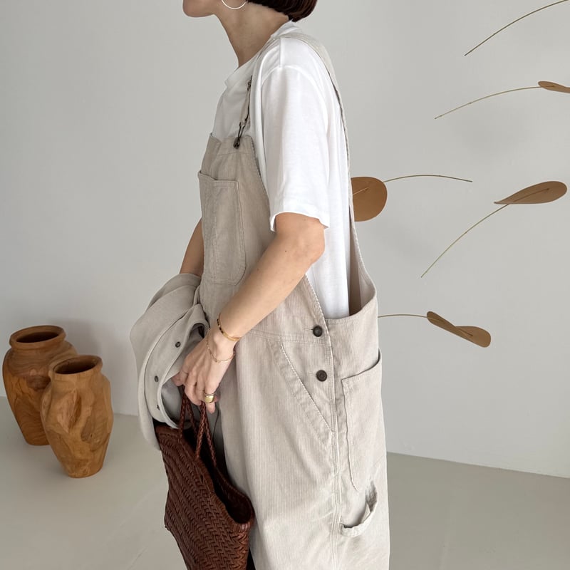 CORDUROY OVERALL / SAND BEIGE | ARGUE