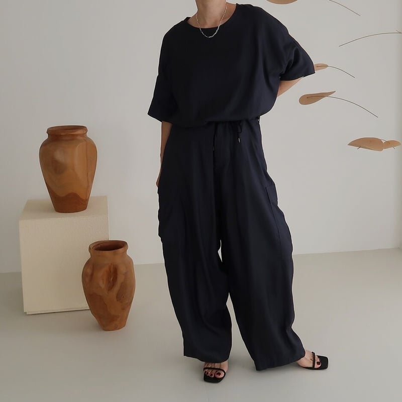 ORGANIC COTTON CUPRA FLOW MOV CARGO PANTS /NAVY...