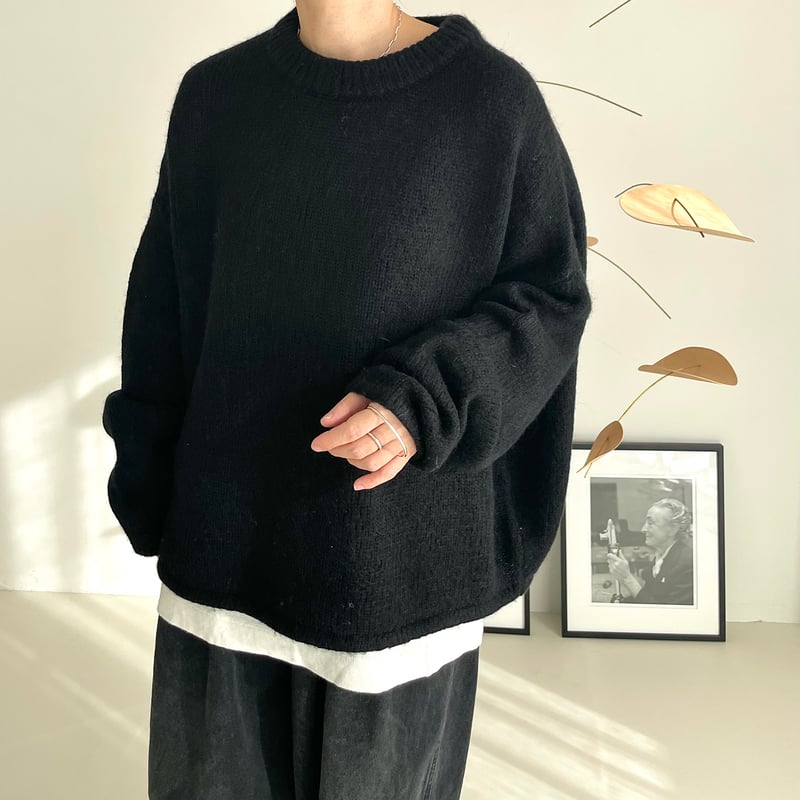 argue⭐︎ALPACA WOOL WIDE KNIT PULLOVER