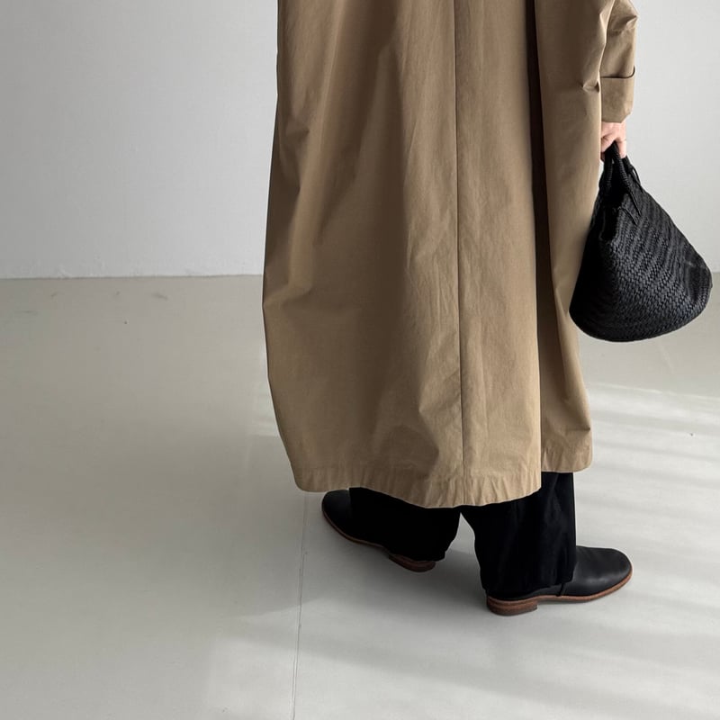 ESSENTIAL WIDE OVER TRENCH COAT/CAMEL BEIGE