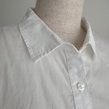 ORGANIC COTTON ROUGH MELLOW SHIRTS/WHITE