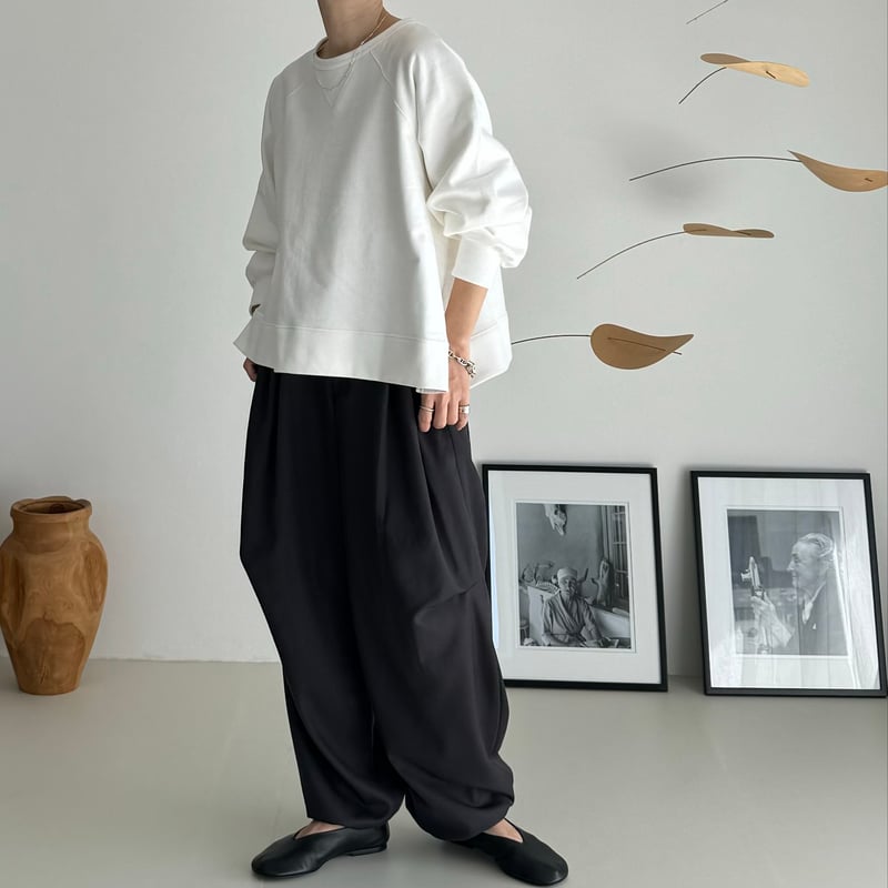 AMERICAN VINTAGE DRY SILKY WIDE PULLOVER/WHITE  