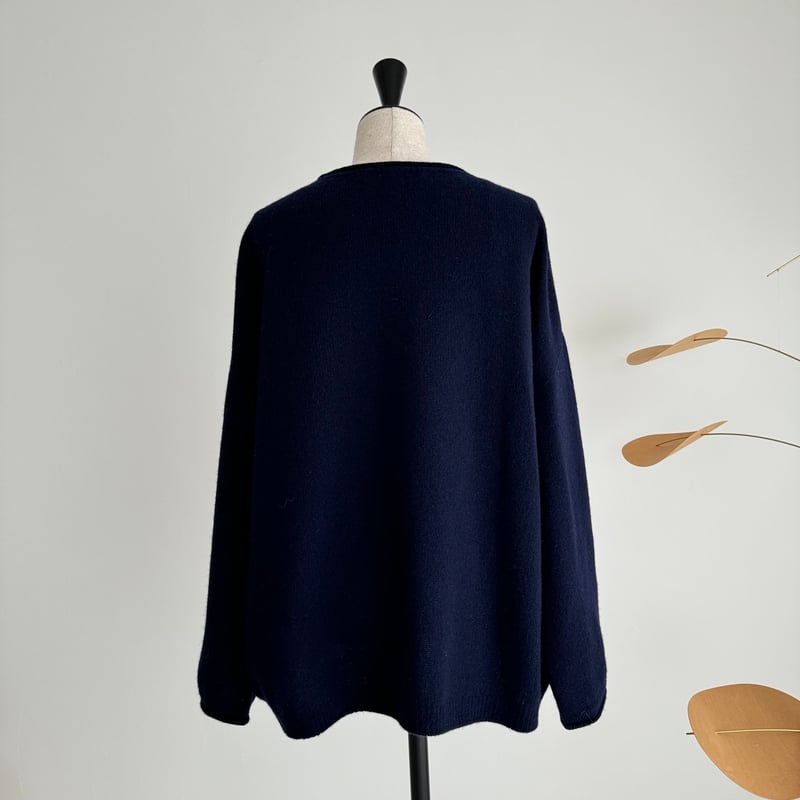 新品】argue WOOL CASHMERE HOLE SWEAT KNIT