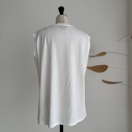 SUVIN GIZA PREMIUM POISE TANK TOP/WHITE