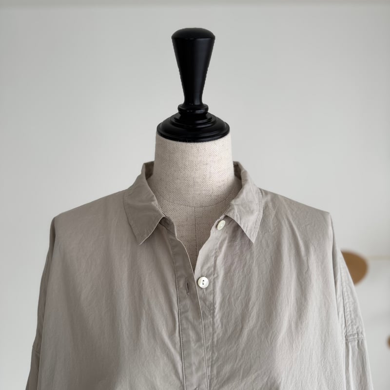 トップス organic cotton rough mellow shirt ORGANIC COTTON ROUGH MELLOW SHIRTS/WHITE | ARGUE