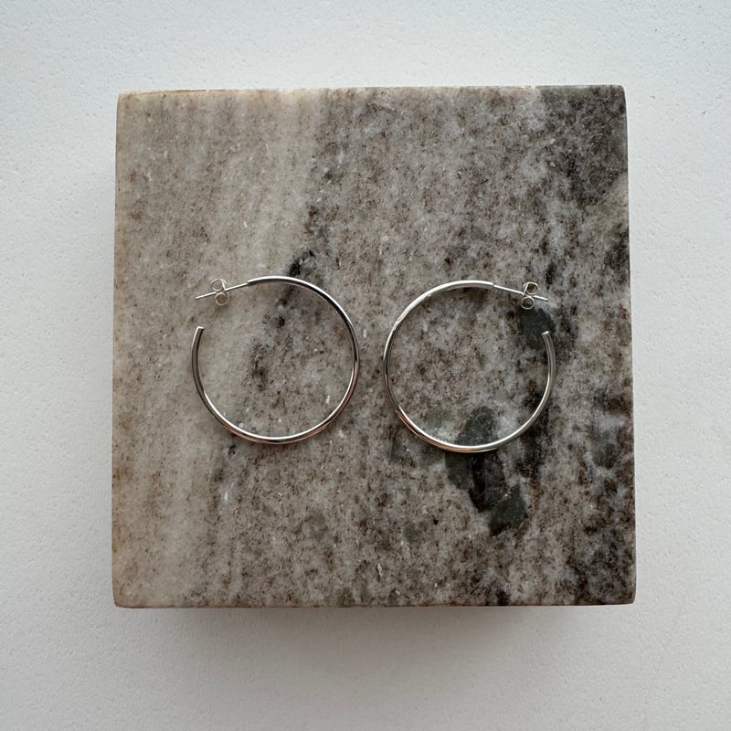あ　プロフ必見して！ MIZUASHI HOOP PIERCE 3.3 /SILVER | ARGUE
