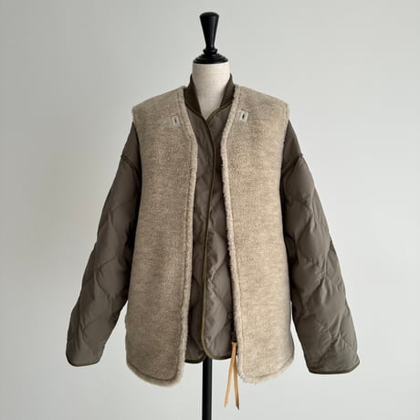 LEYERED QUILTING＆WOOLBOA JUMPER 商品詳細