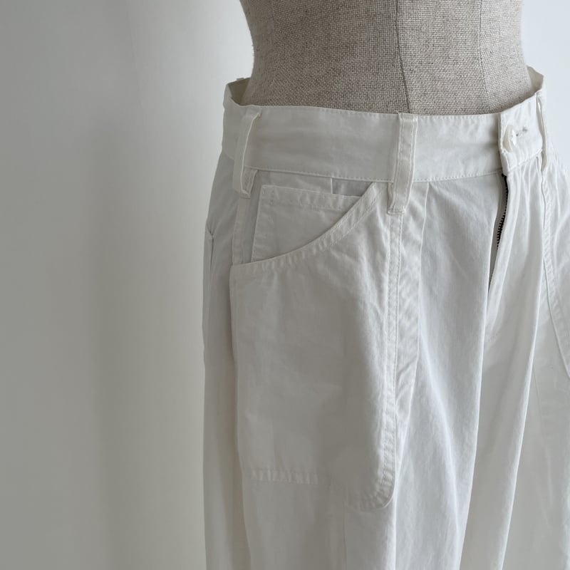 COTTON TWILL MOV PANTS/WHITE | ARGUE