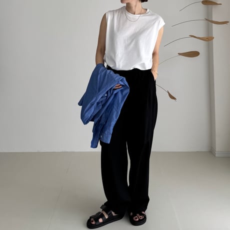 SUVIN GIZA PREMIUM POISE TANK TOP/WHITE