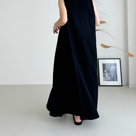 EUROPEAN FRENCH LINEN NUDON V DRESS