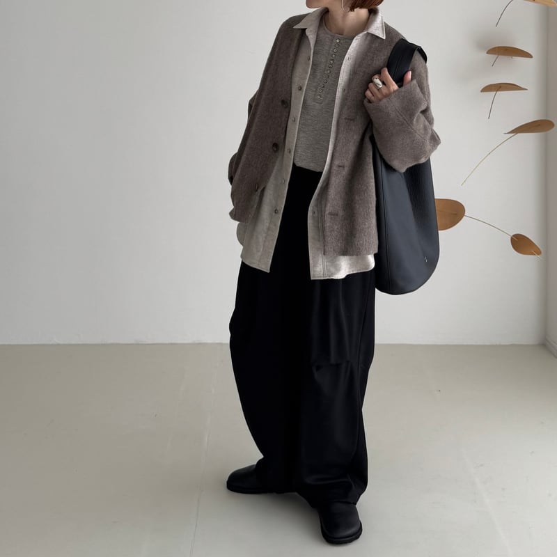 COTTON YAKWOOL HENRY-NECK LT | ARGUE