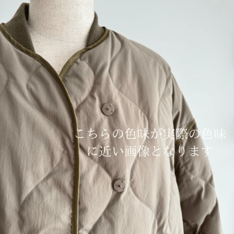 LEYERED QUILTING＆WOOLBOA JUMPER 商品詳細