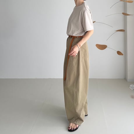 SUVIN GIZA PREMIUM POISE T-SHIRTS/NUDE BEIGE