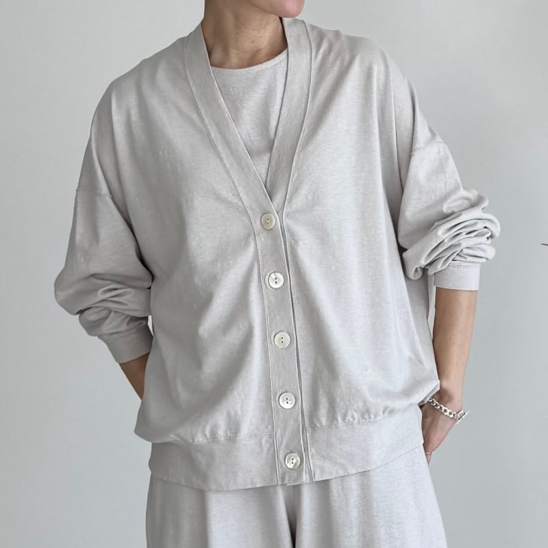 新品argueカーディガン タンクトップのみ/mist gray Trinity set up / mist gray | ARGUE
