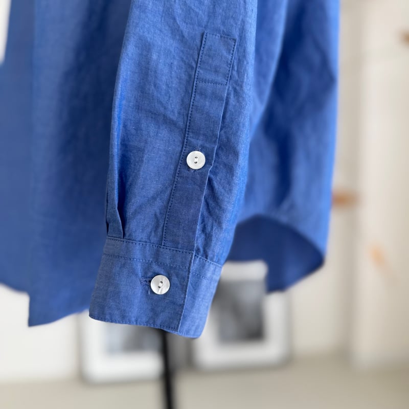 ORGANIC COTTON ROUGH MELLOW SHIRTS/MID SAX | ARGUE