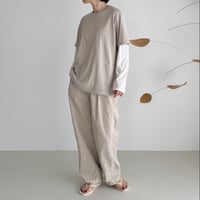 SUVIN GIZA PREMIUM POISE T-SHIRTS/NUDE BEIGE