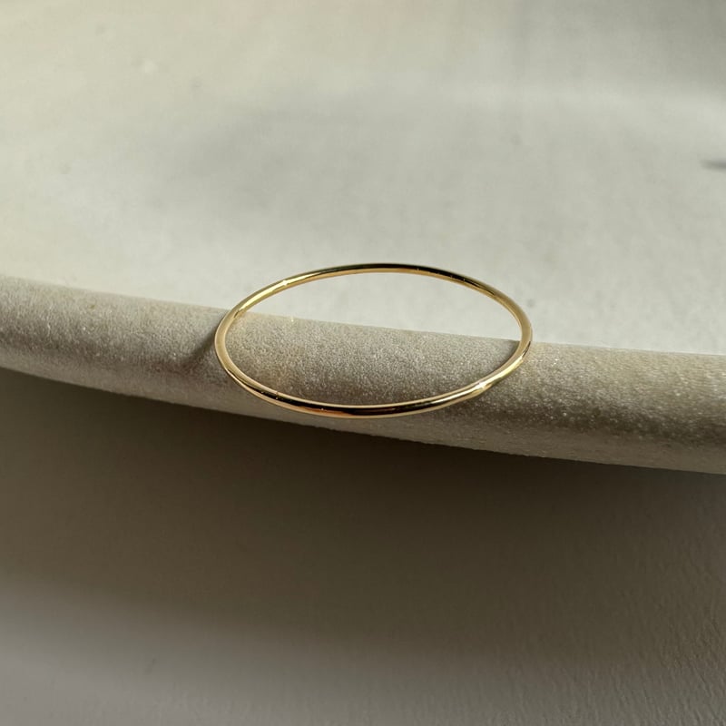 アクセサリー K18 skin ring 14 K18 skin ring | ARGUE