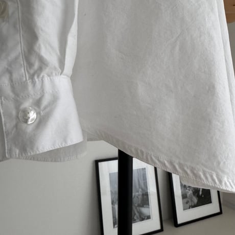 ORGANIC COTTON ROUGH MELLOW SHIRTS/WHITE