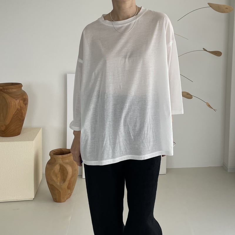 【新品】ARGUE SHEER LIGTEST COTTON ホワイトTシャツ