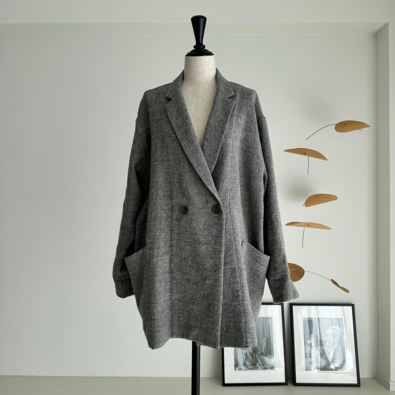 ジャケット・アウター argue SHETLAND WOOL LINEN SOFT TWIST argue/SHETLANDWOOL LINEN SOFTTWISTJACKET