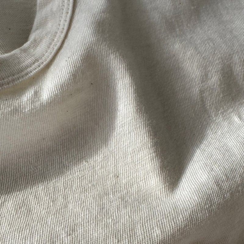 RAW MELANGE COTTON JERSEY Layered Long T-shir