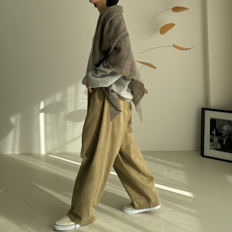 パンツ argue COTTON TWILL MOV PANTS/RIKYU BEIGE argue COTTON TWILL MOV PANTS/RIKYU BEIGE