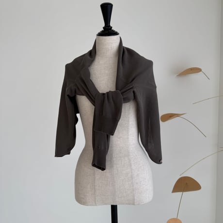 2WAY 90s CARDIGAN  / CHACOAL BROWN