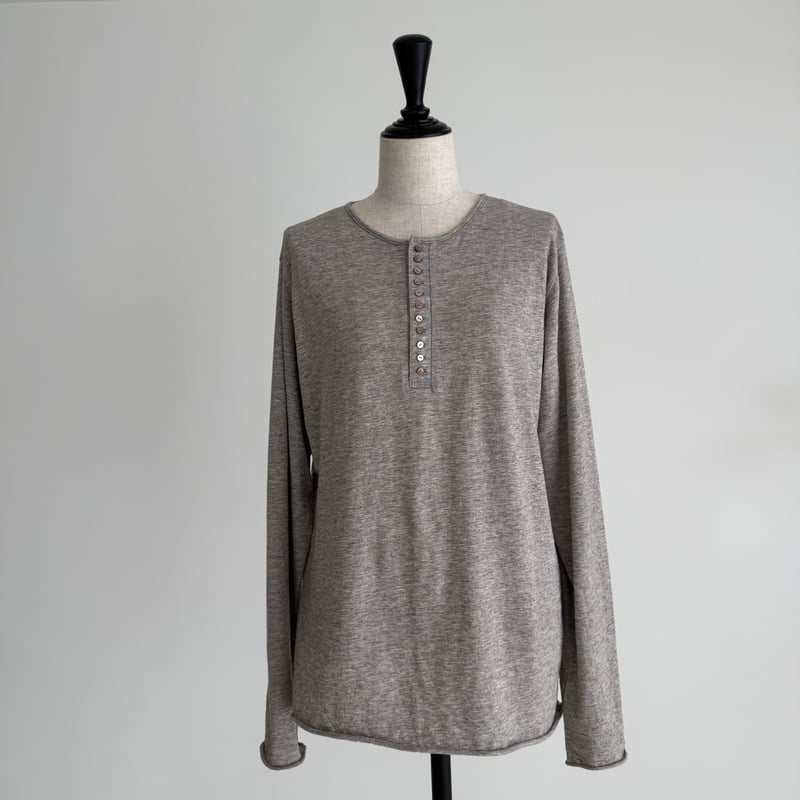 COTTON YAKWOOL HENRY-NECK LT | ARGUE